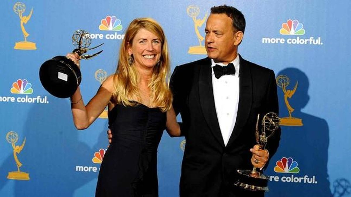 Tom Hanks, productor de ’The Pacific’, guanyadora del premi a la millor minisèrie.