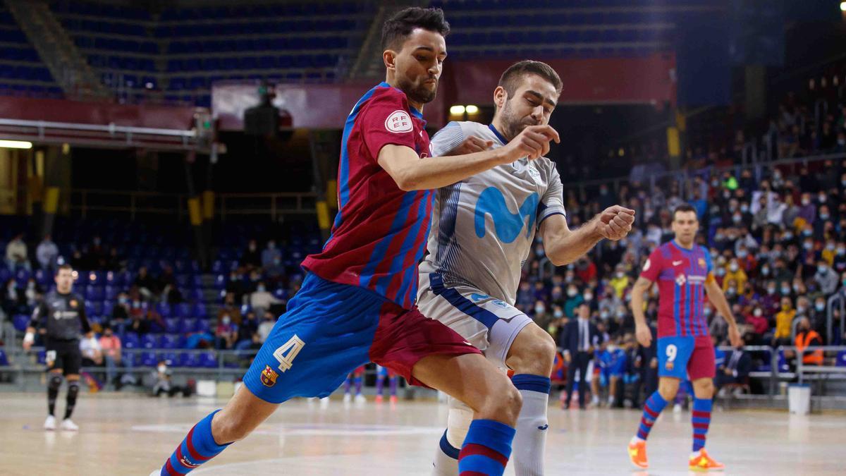 André Coelho y Cecilio, el miércoles en el Palau