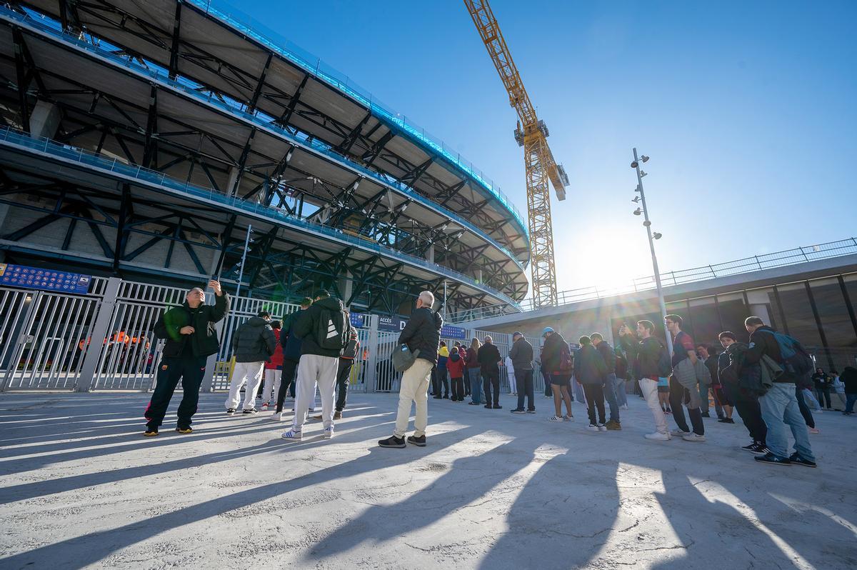 Primer entreno del Barça en el renovado Camp Nou