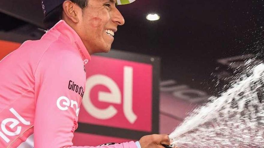 Nairo Quintana llega a la última etapa con la &#039;maglia&#039; rosa
