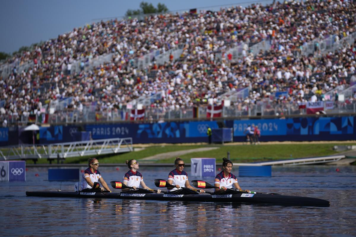 El K4 de Estefania Fernandez, Carolina Garcia Otero, Sara Ouzande y Teresa Portela disputará la final olímpica.