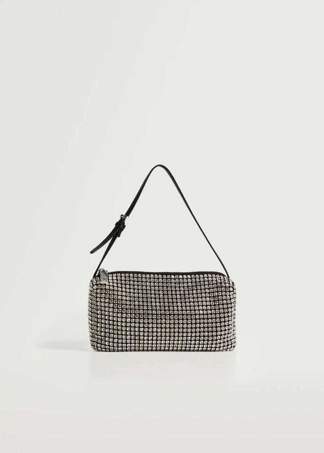 Bolso con brillos de Mango