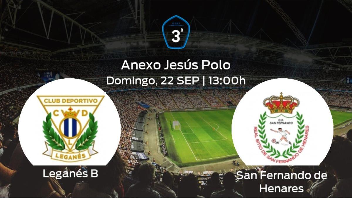 Previa del encuentro de la jornada 5: Leganés B contra San Fernando de Henares