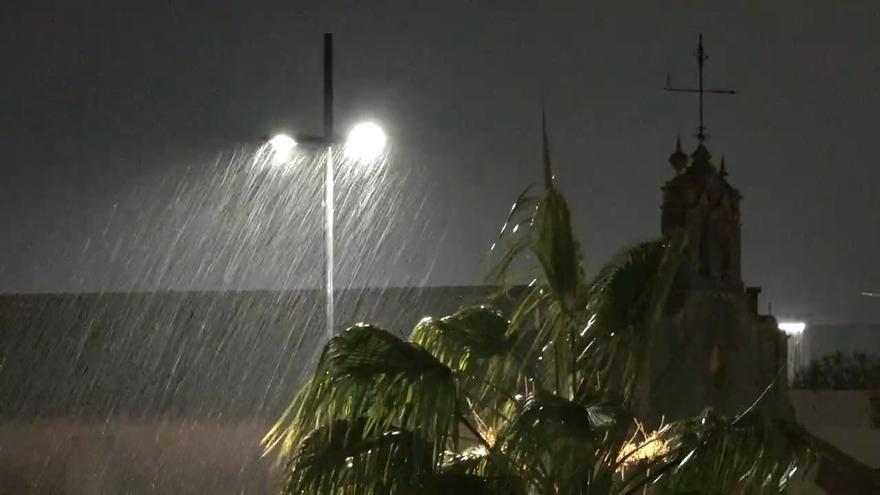 Llueve con intensidad en la Safor