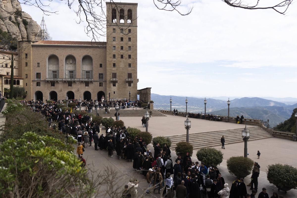 Abadía de Montserrat, uno de los edificios religiosos más importantes de Catalunya.