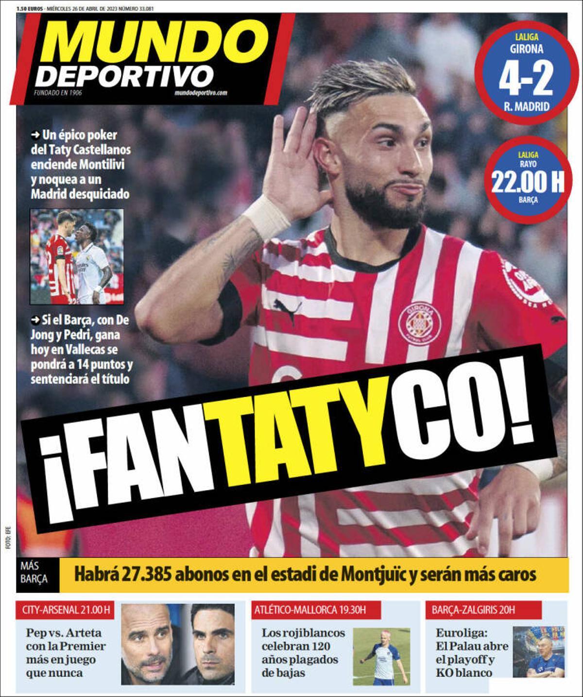 Portada de Mundo Deportivo.