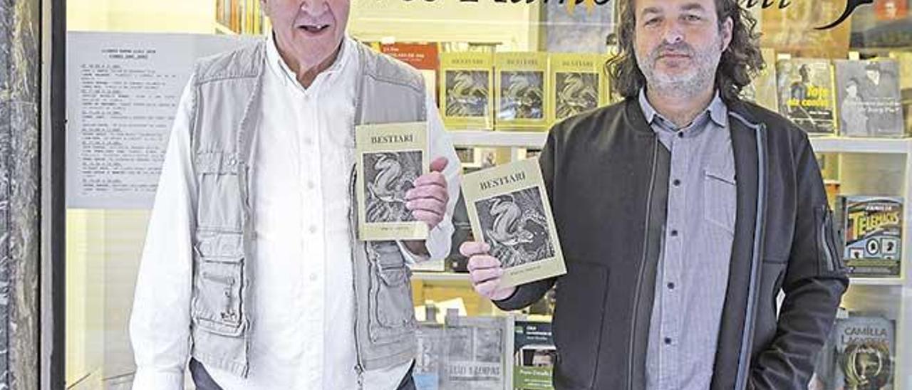 Miquel Adrover y Àlex Volney presentaron ayer ´Bestiari´.