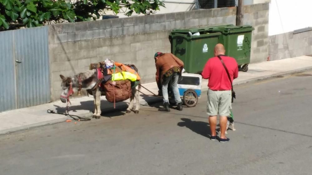 El burro pasando por Luarca