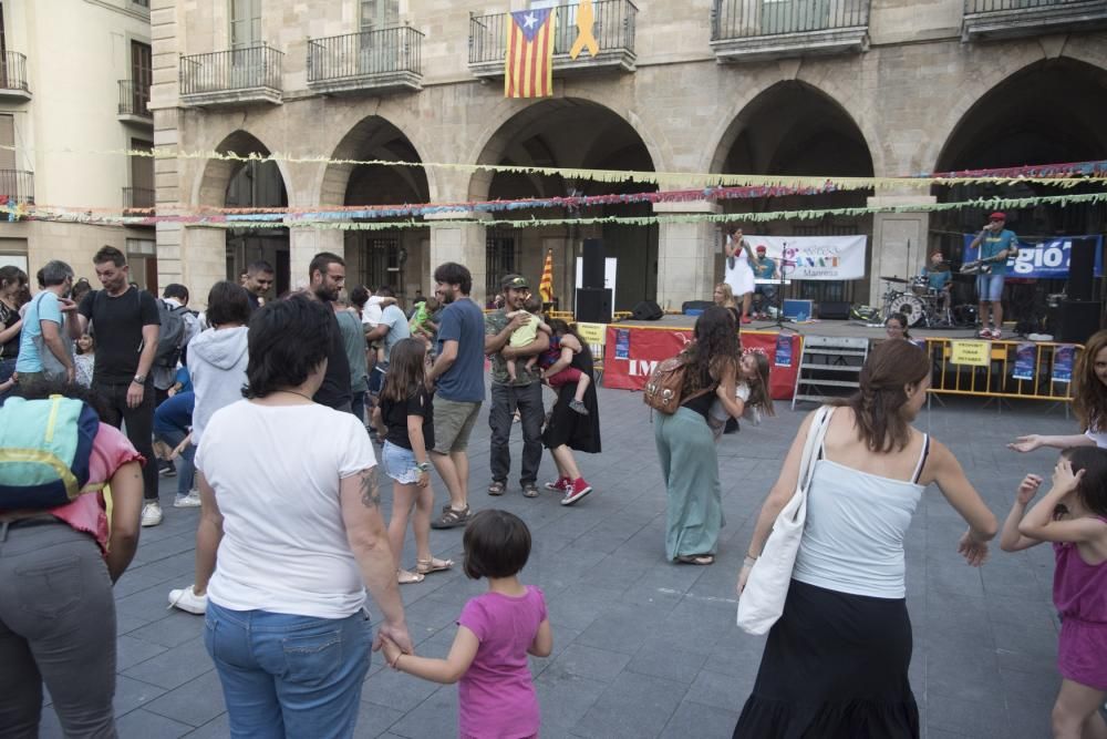 Una Flama del Canigó reivindicativa encén la fogue