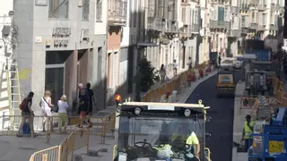 Las obras de Carretería y Álamos estarán listas antes de Semana Santa