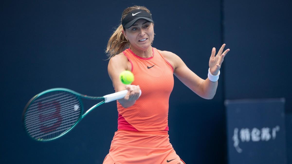 Paula Badosa, durante un partido