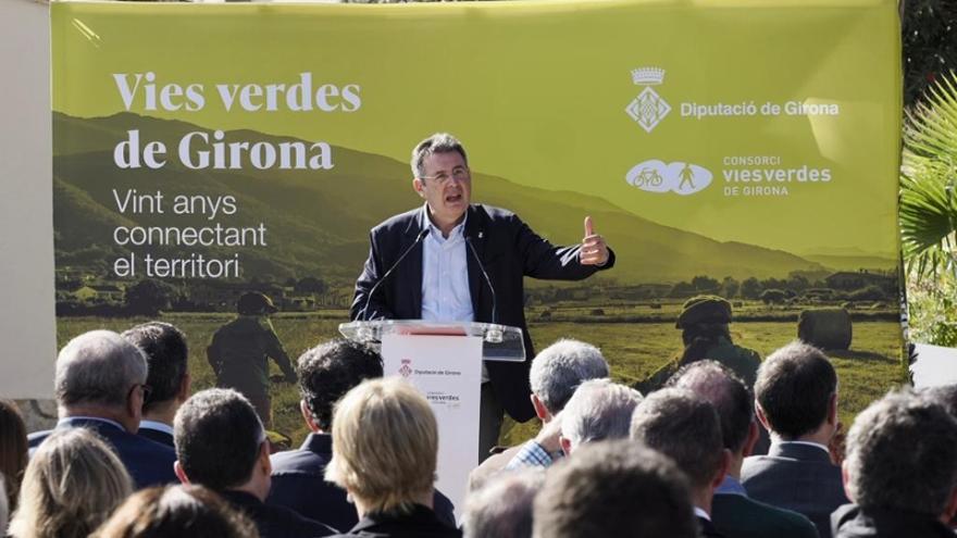 Inauguren una exposició que commemora els vint anys del Consorci de les Vies Verdes de Girona