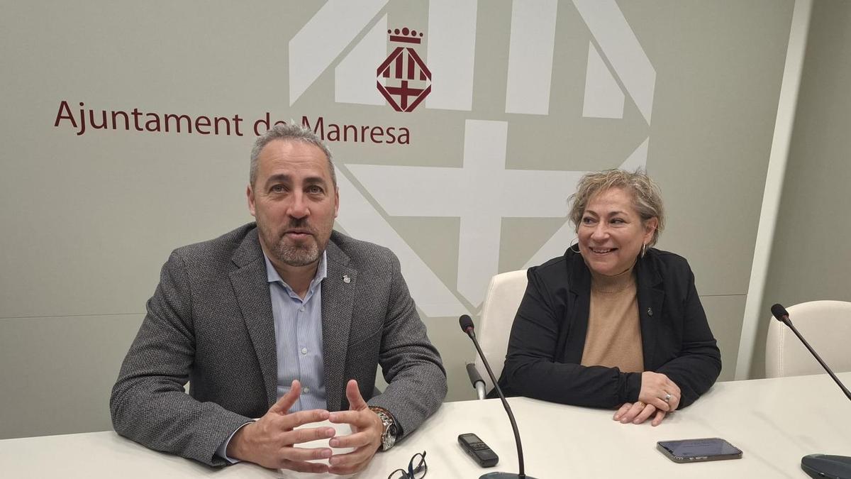 Ramon Bacardit i Lluïsa Tulleuda durant la roda de premsa