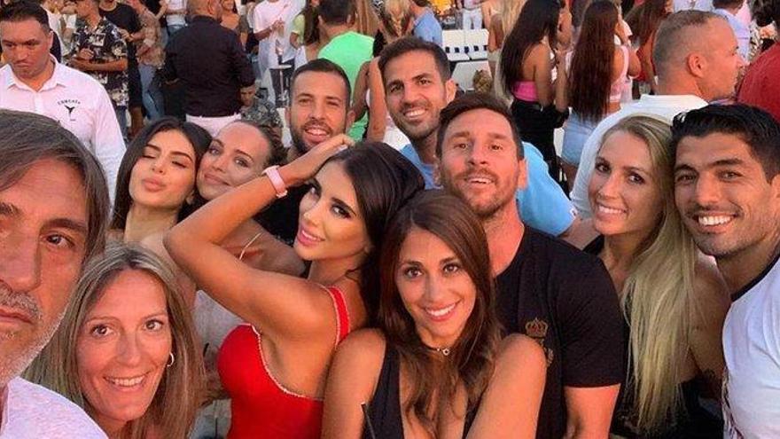 Messi, de fiesta en Ibiza con conato de pelea