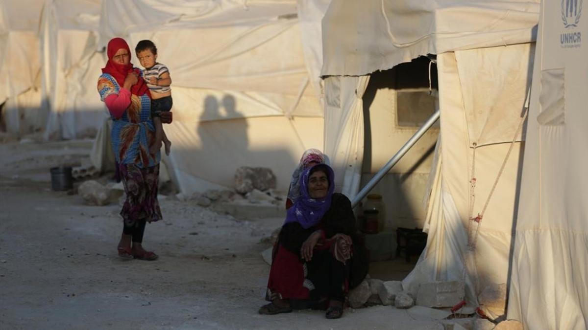 Un campo de desplazados en la provincia de Idlib, en el noroeste de Siri