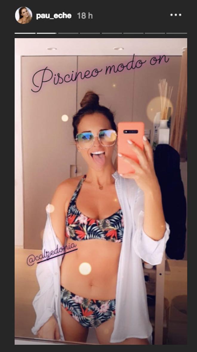 Selfie de Paula Echevarría con bikini de Calzedonia