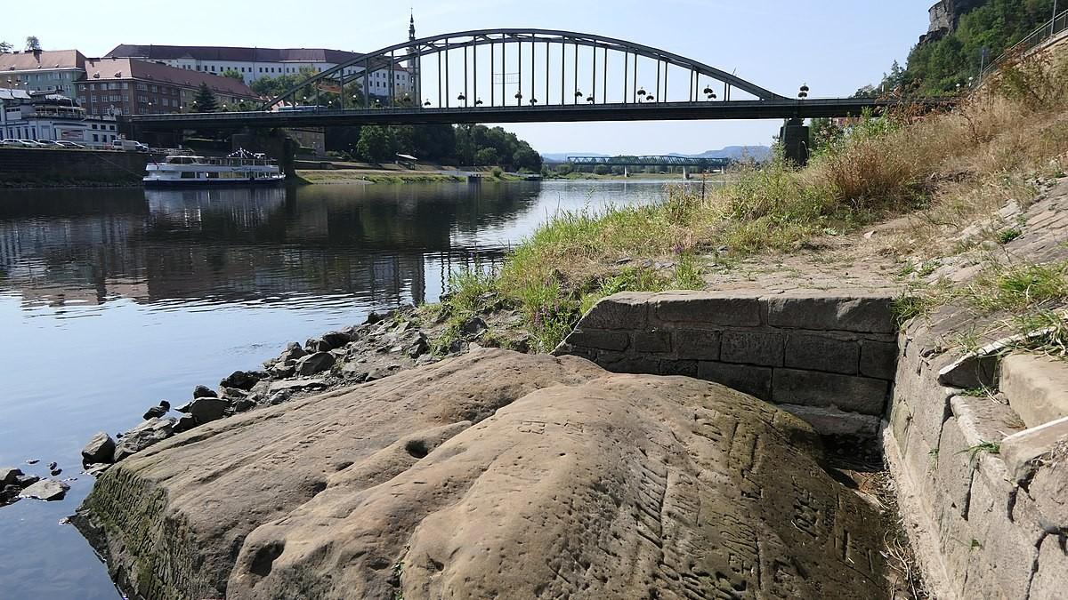 Piedra del hambre en Děčín (Republica Checa)