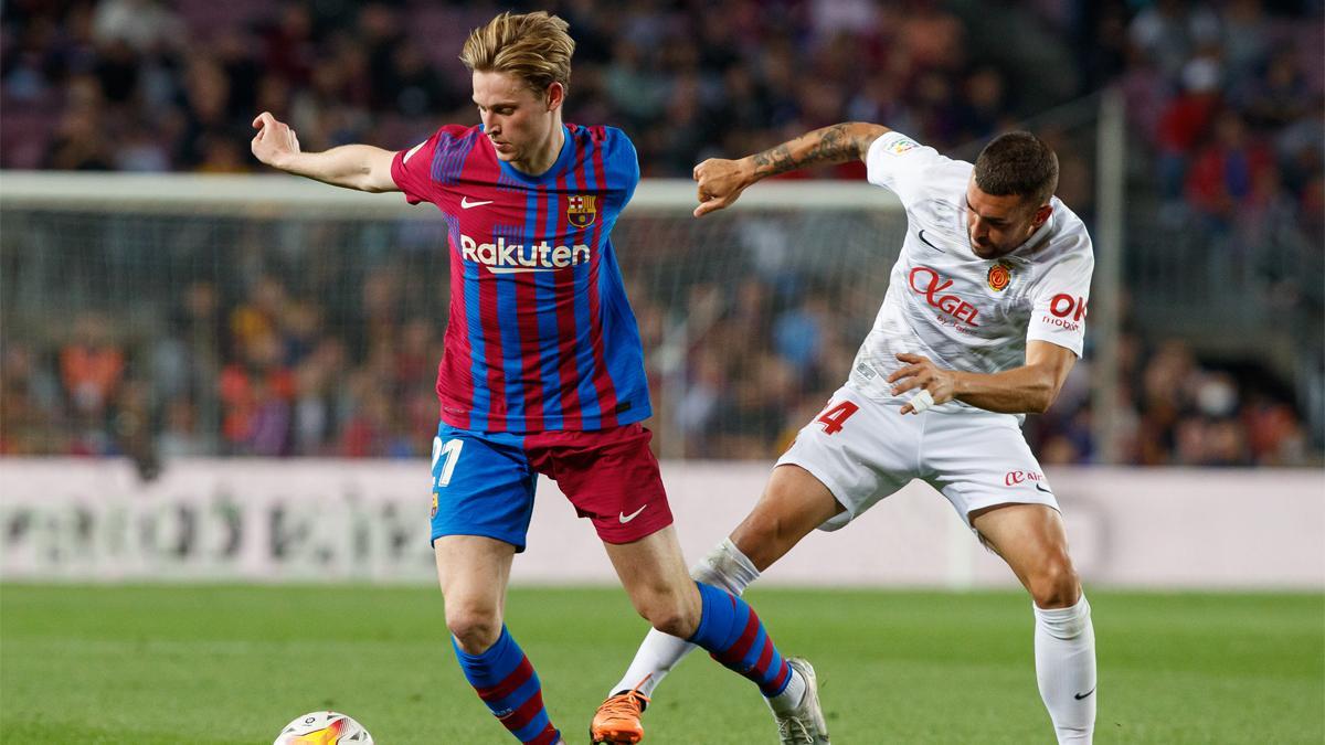 Frenkie de Jong, en un lance del Barça - Mallorca