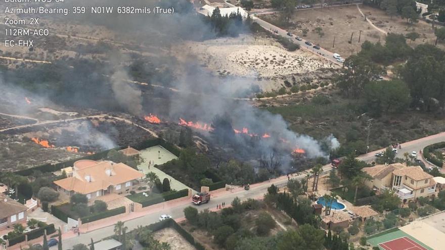 Incendio declarado en La Alcayna