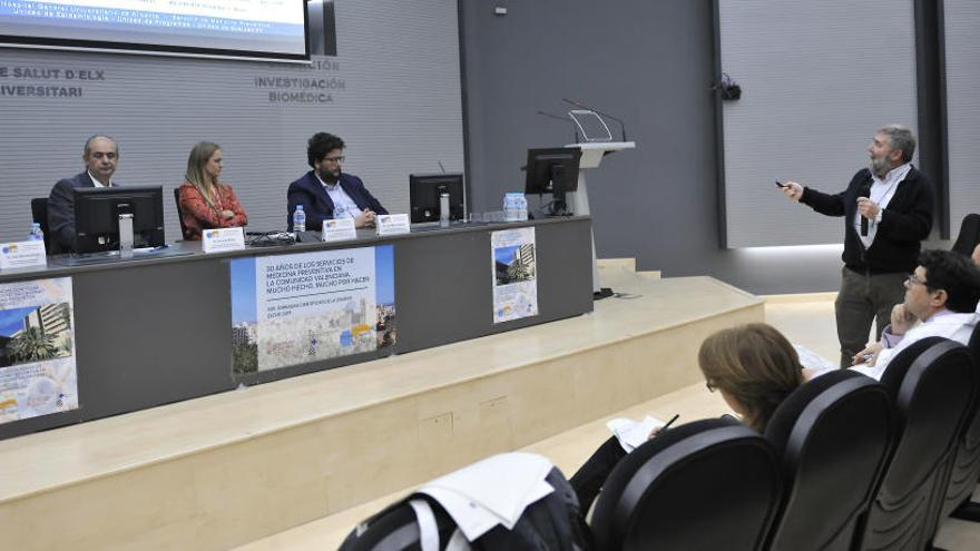 Un instante de las jornadas celebradas en el Hospital General de Elche