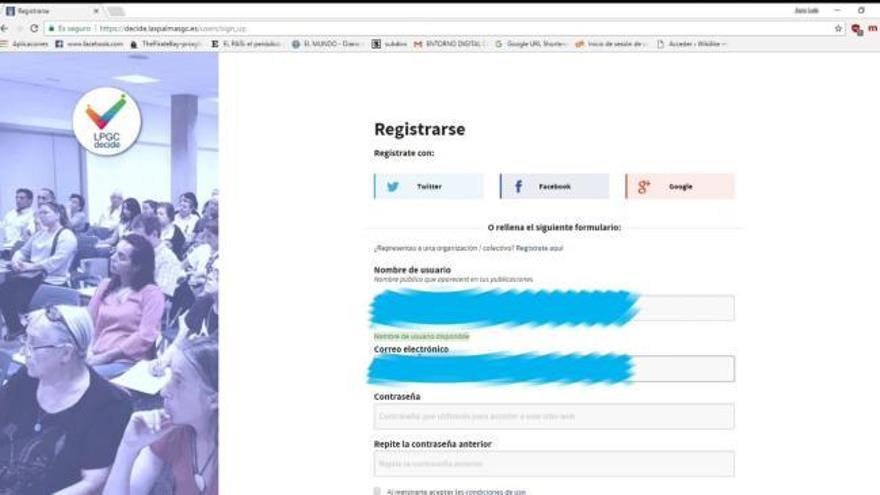 Cómo registrarse para votar en los presupuestos participativos