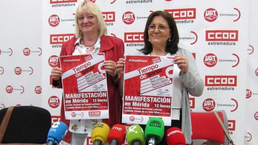 UGT y CCOO Extremadura reivindicarán el 1 de mayo mejor empleo y pensiones dignas