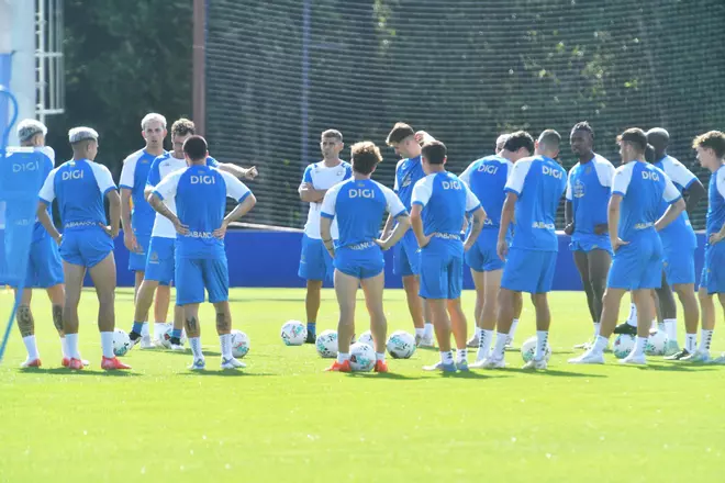 Primer entrenamiento bajo las órdenes de Antonio Hidalgo