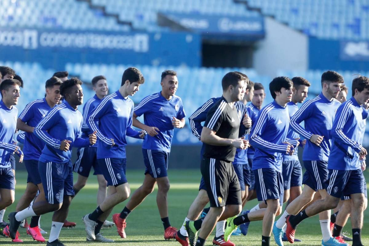 Entrenamiento del Real Zaragoza juvenil