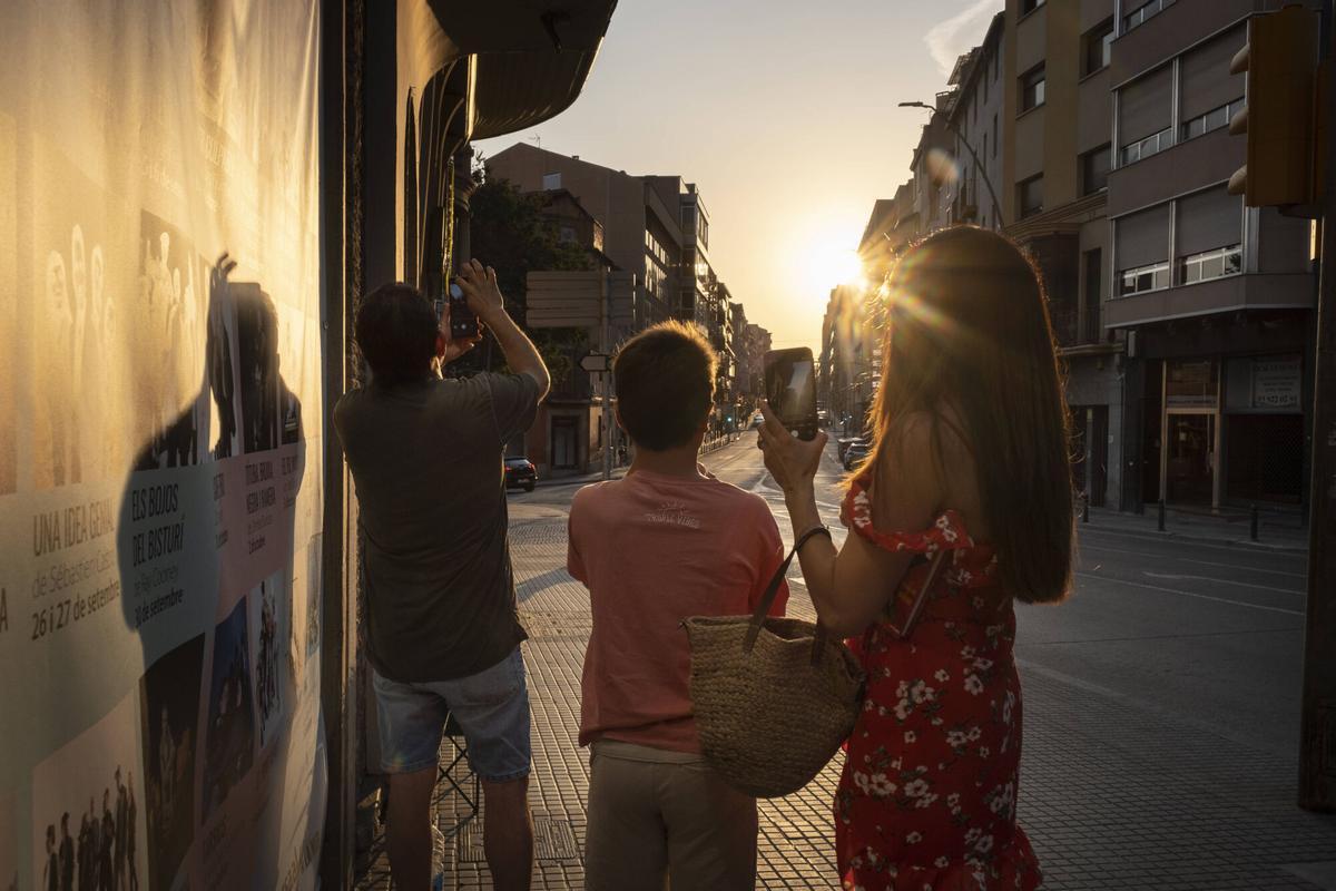 Així es va veure l'eclipsi des del centre de Manresa