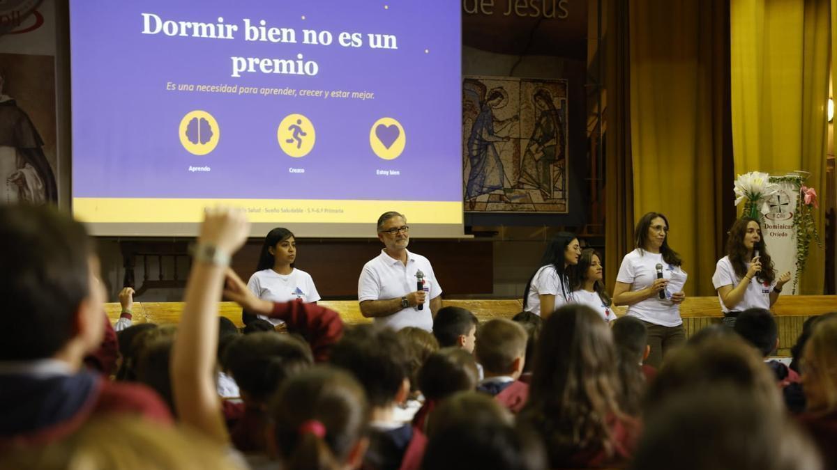 Uno de los momentos de la charla.