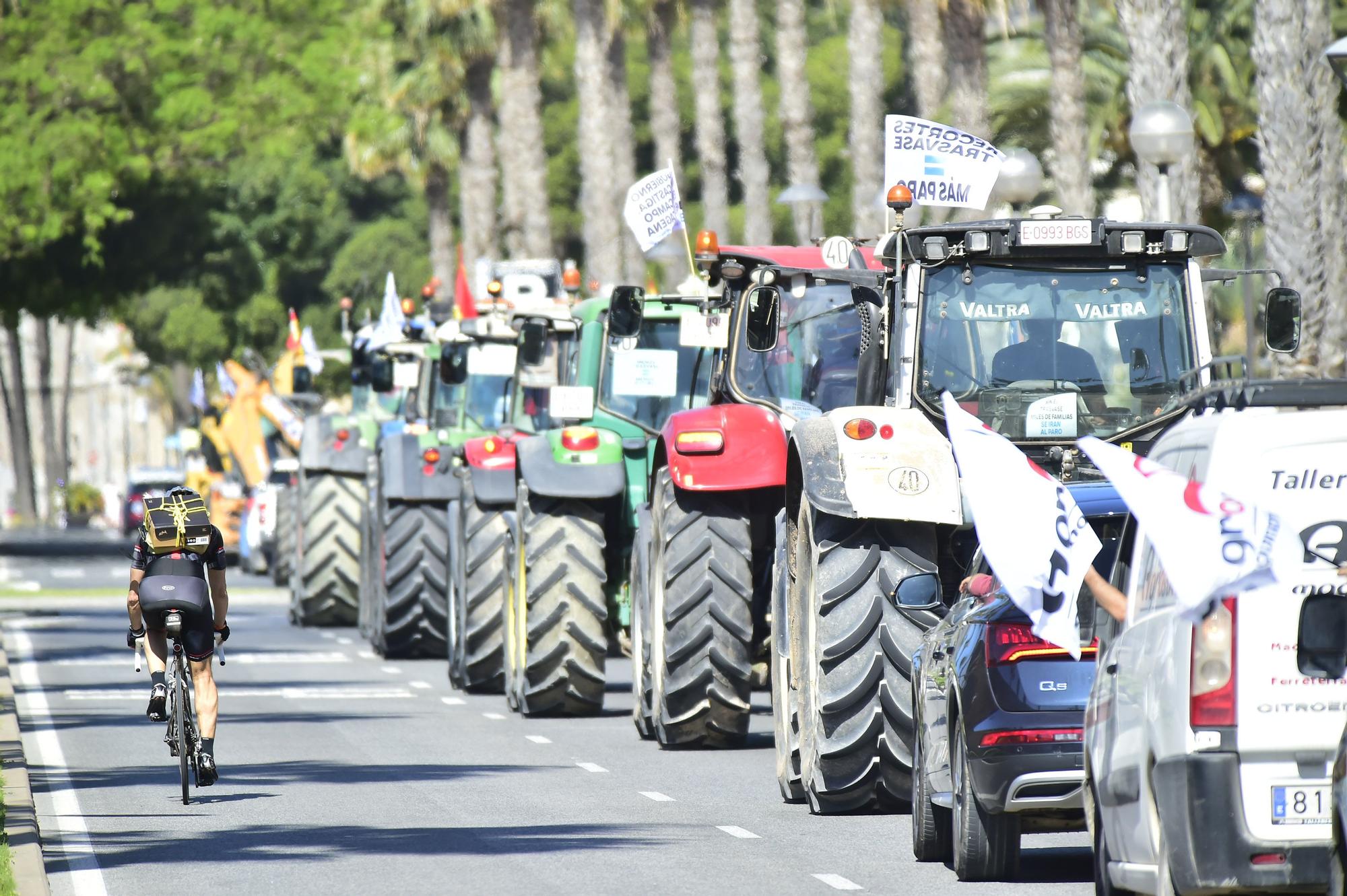 Protesta en defensa del Trasvase en Cartagena