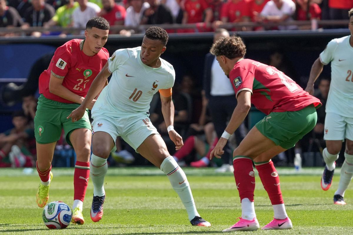 Mbappé, ante Marruecos