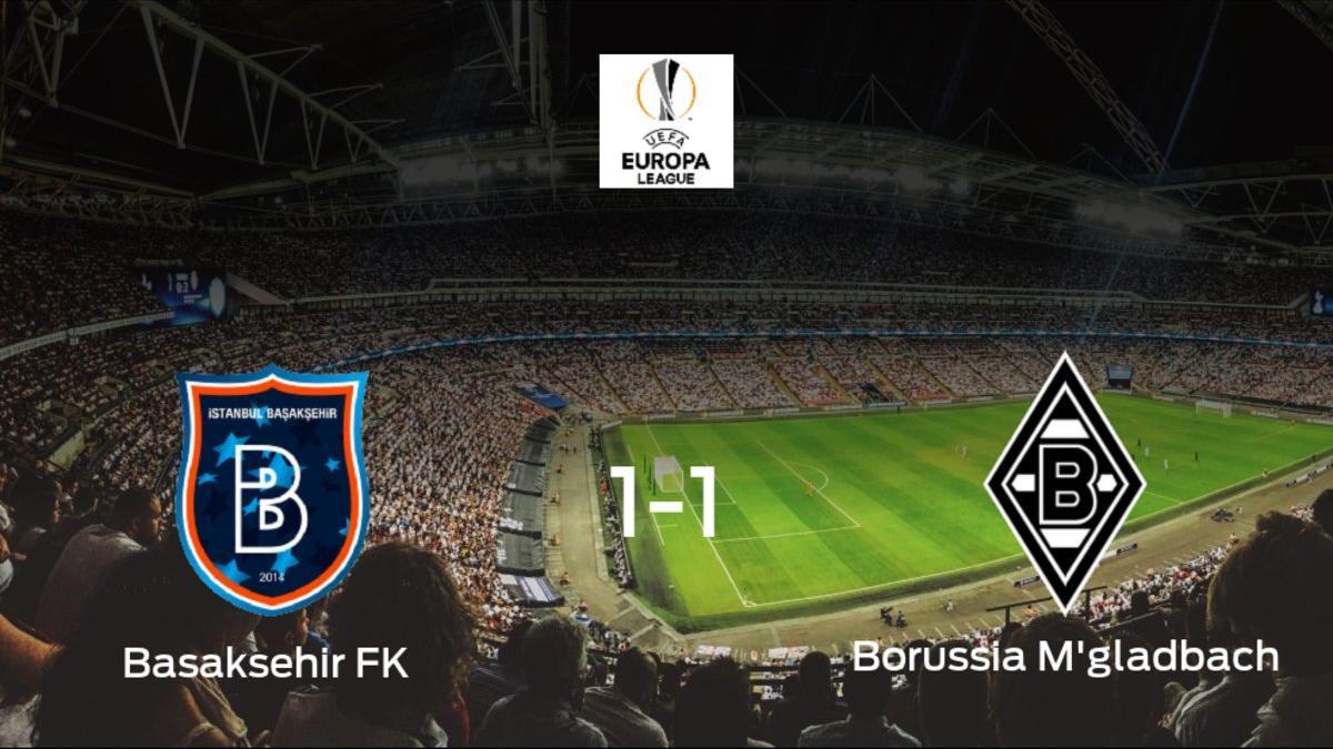El Istanbul Basaksehir y el Borussia Monchengladbach se reparten los puntos en el Basaksehir Fatih Terim Stadium (1-1)