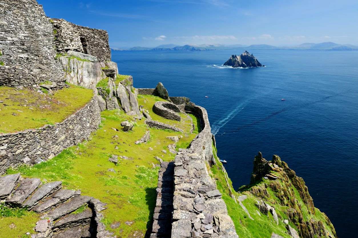 Las escaleras talladas de Skellig Michael permanecen intactas