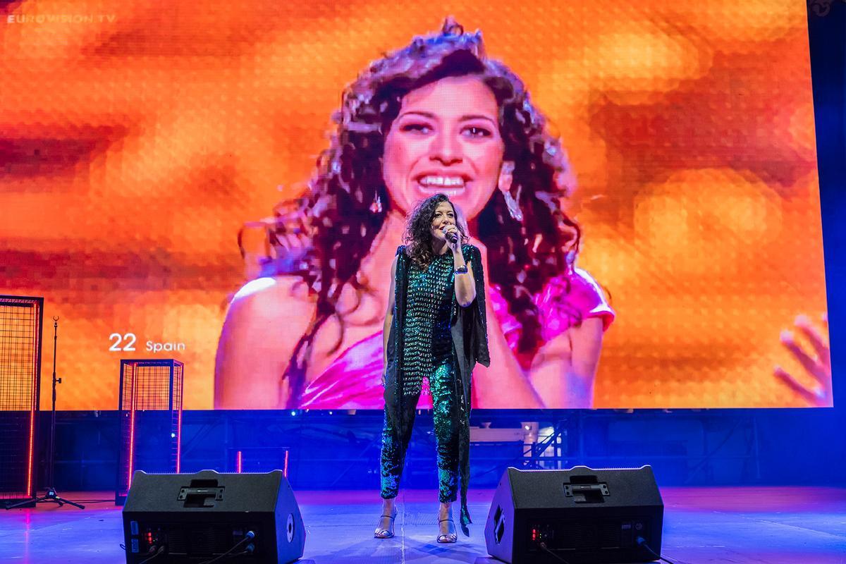 Lucía Pérez en el Euroclub el pasado miércoles