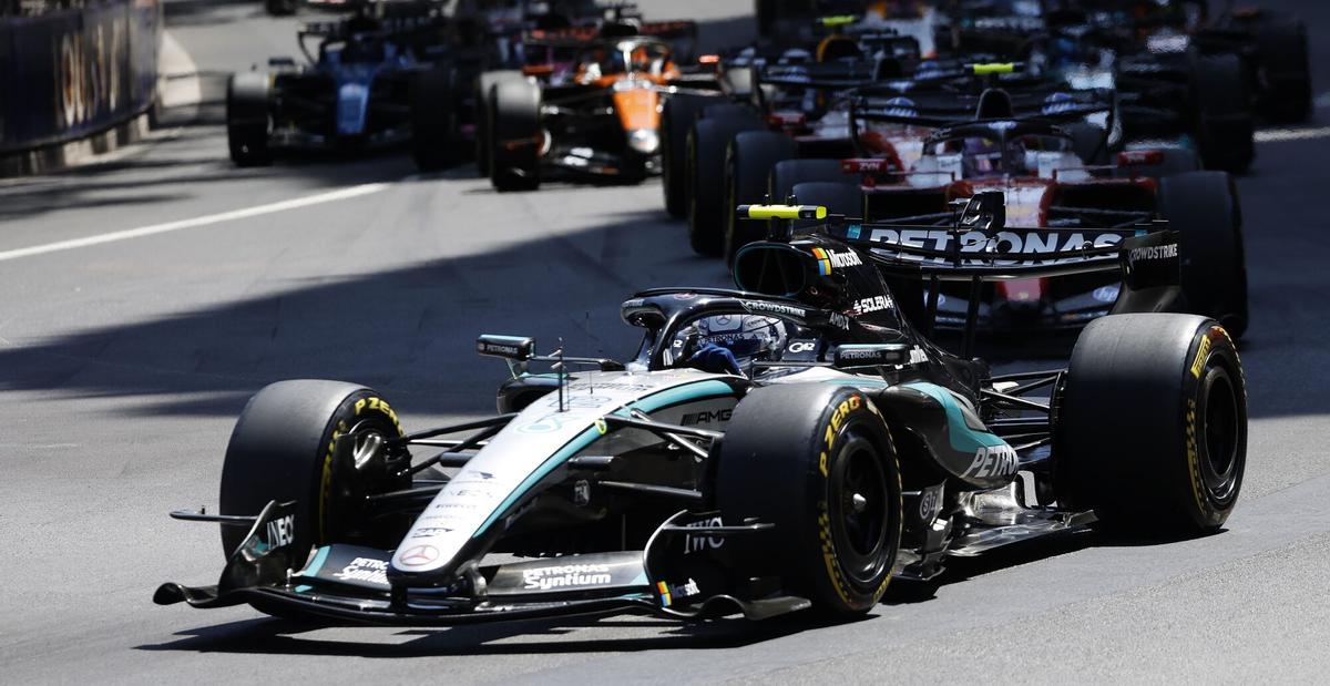 MONACO (Monaco), 07/06/2026.- Mercedes driver Andrea Kimi Antonelli of Italy competes in the Formula One Grand Prix of Monaco at the Circuit de Monaco racetrack in Monaco, 07 June 2026. (Fórmula Uno, Italia) EFE/EPA/SEBASTIEN NOGIER