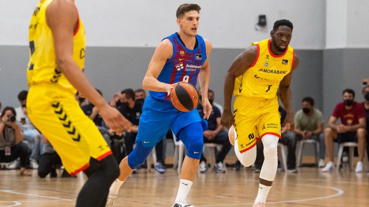 Sergi Martínez durante el partido contra Andorra