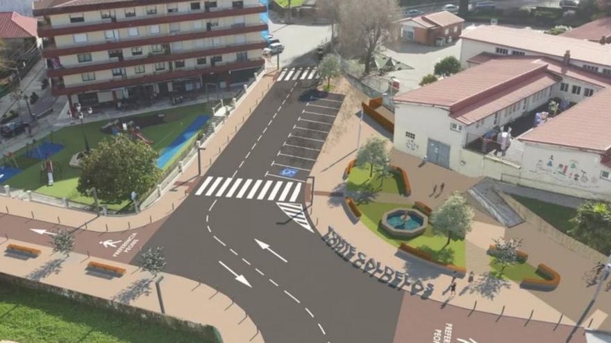 Ponte Caldelas diseña la humanización del entorno del colegio Cordo Boullosa