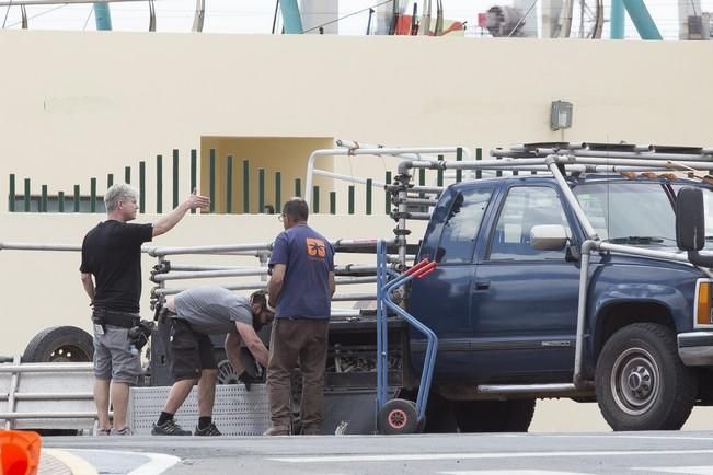 FUERTEVENTURA - GRABACION DE PELICULA EN PUERTO DEL ROSARIO - 11-04-16