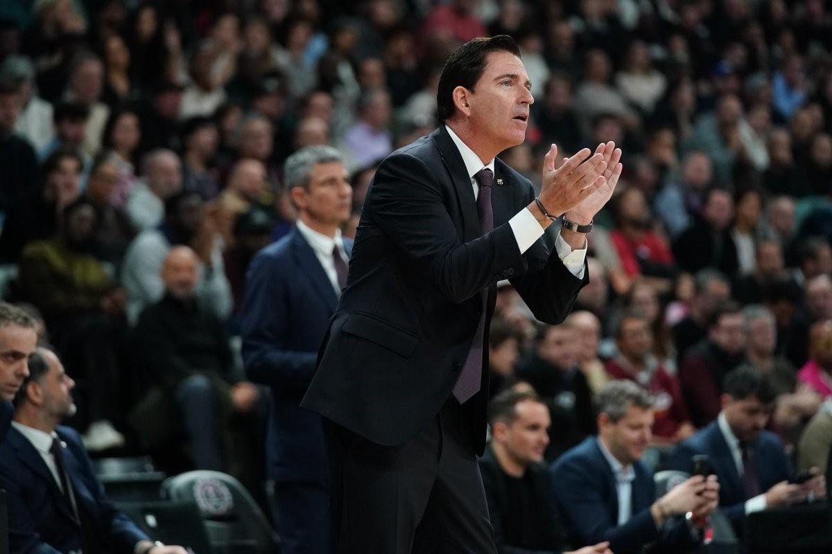 El técnico azulgrana confía en que la afición llenará el Palau para animar al equipo ante el Baskonia