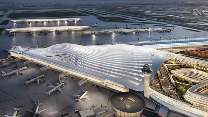 Chicago divulga el futurista diseño de Calatrava para su aeropuerto