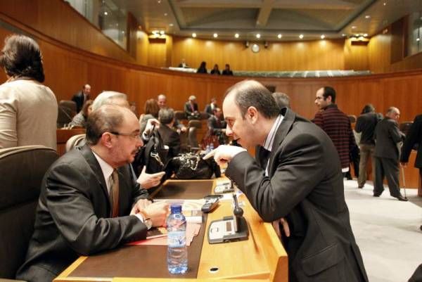 Fotogalería de la sesión plenaria de las Cortes de Aragón