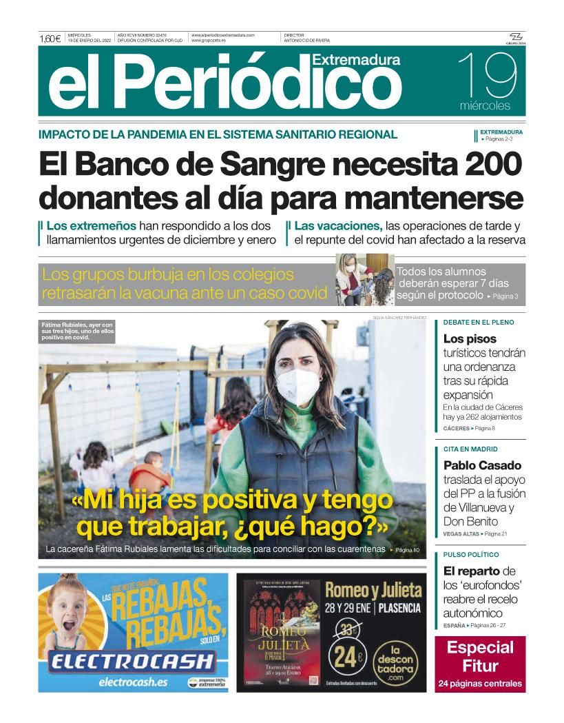 Consulta la portada correspondiente al día 19 de enero del 2022