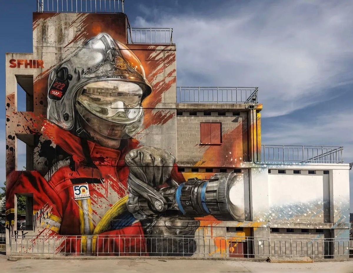 'Fireman', del artista urbano Sfhir