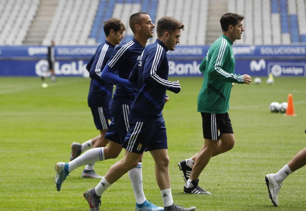 Entrenamiento del Oviedo en El Tartiere