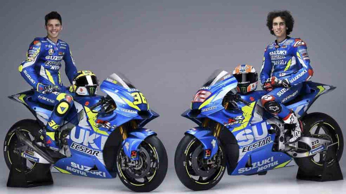 Joan Mir y Àlex Rins, con sus nuevas Suzuki 2019