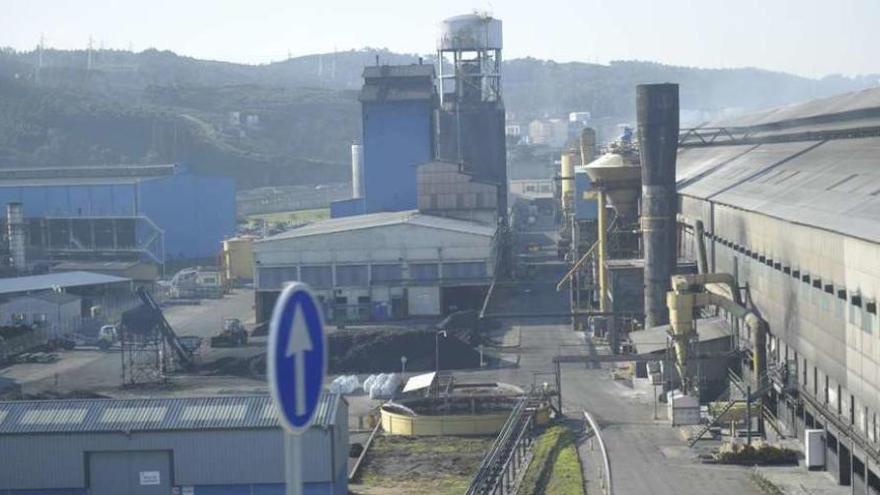 Instalaciones de la fábrica de Alcoa en A Grela.