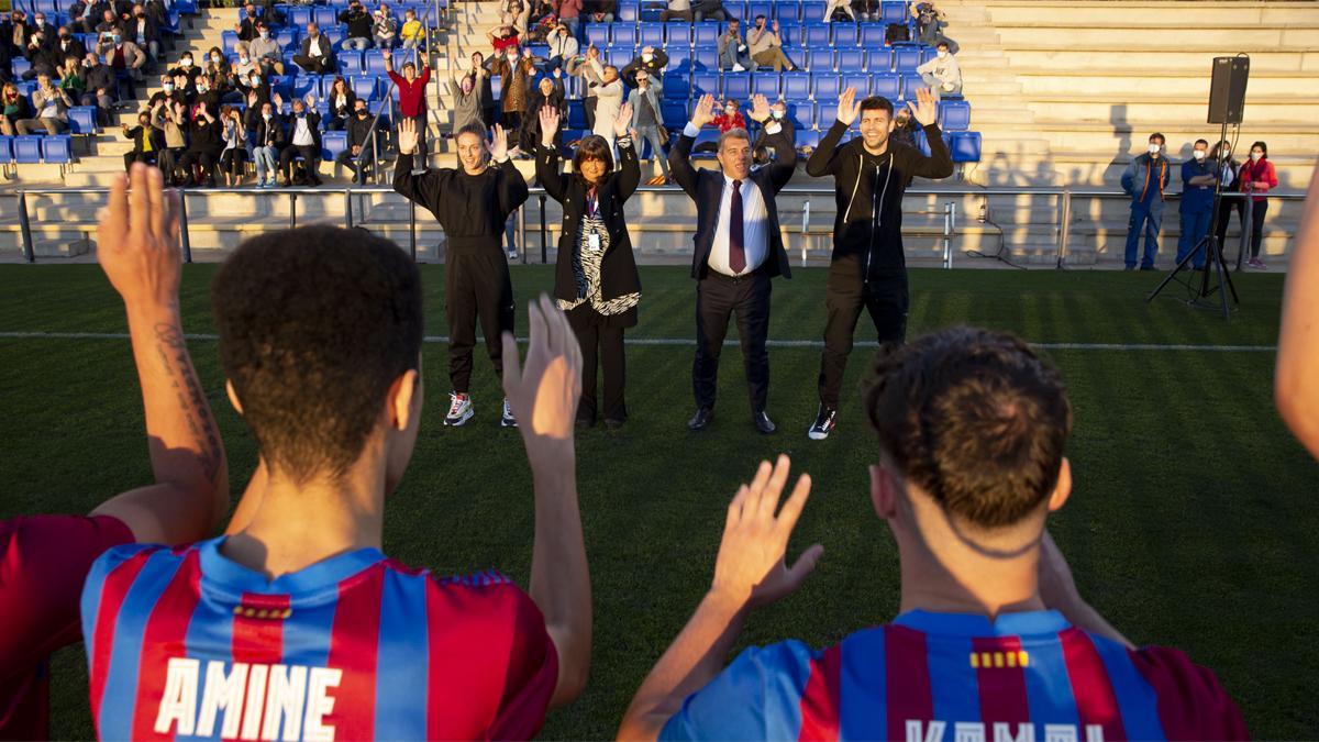 Laporta, Piqué y Putellas acompañan el Barça Genuine