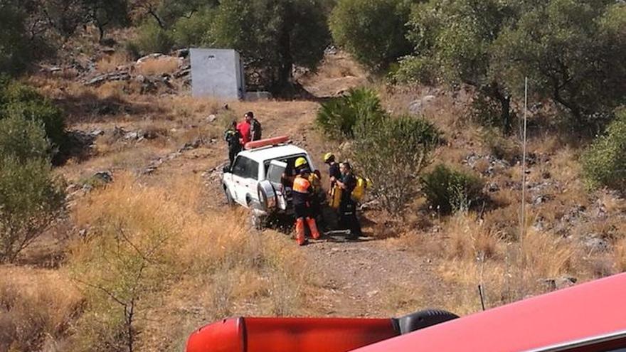 Rescatado un joven que quedó atrapado en la Sierra de Alhaurín de la Torre