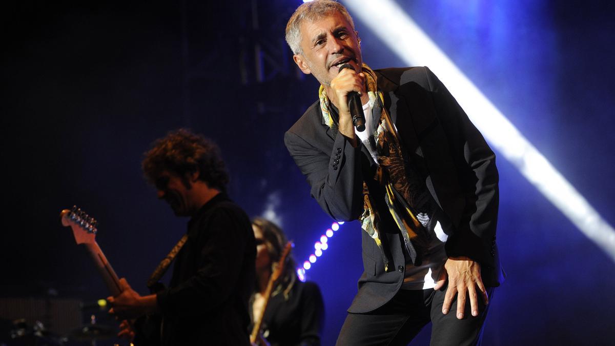 Sergio Dalma, durante un concierto en las Fiestas María Pita A Coruña 2014.